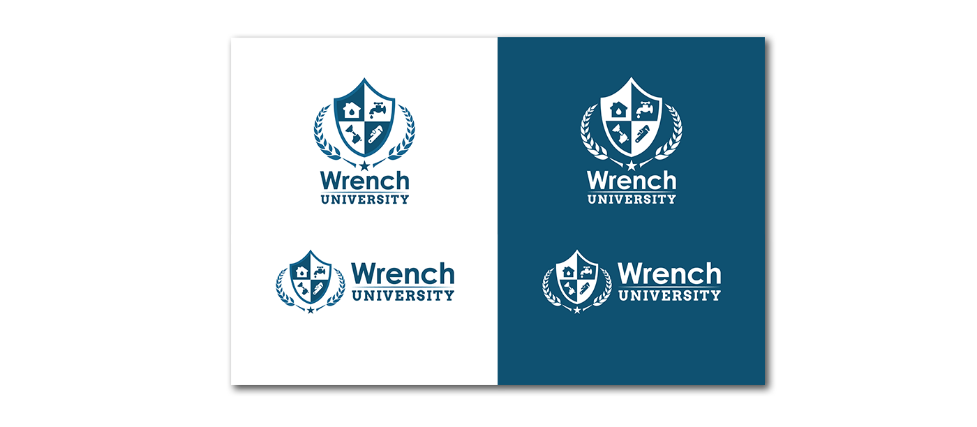 Example of logo created for Wrench University